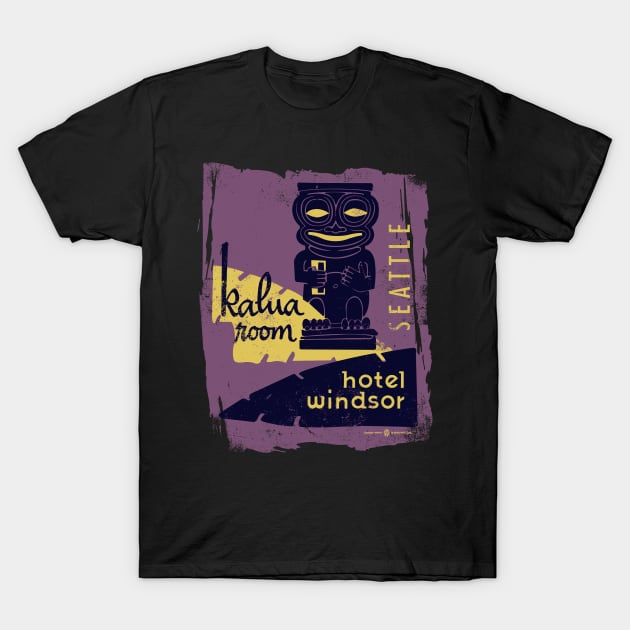 Vintage Kalua Room Seattle Hotel Windsor T-Shirt by StudioPM71